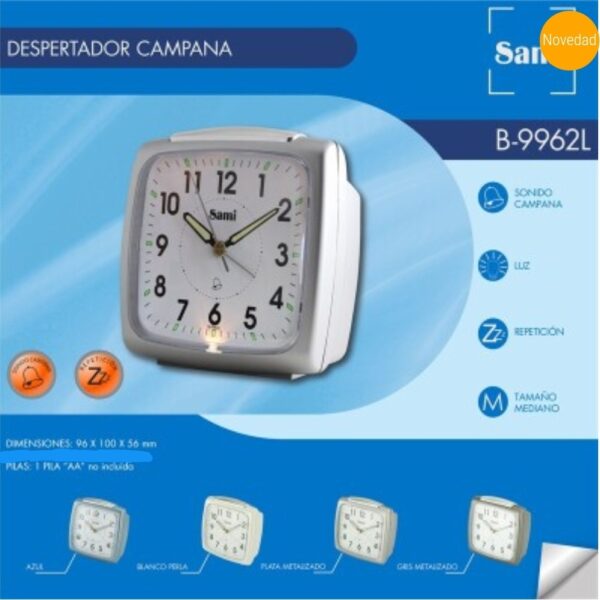 Despertador SAMI SDB9962L